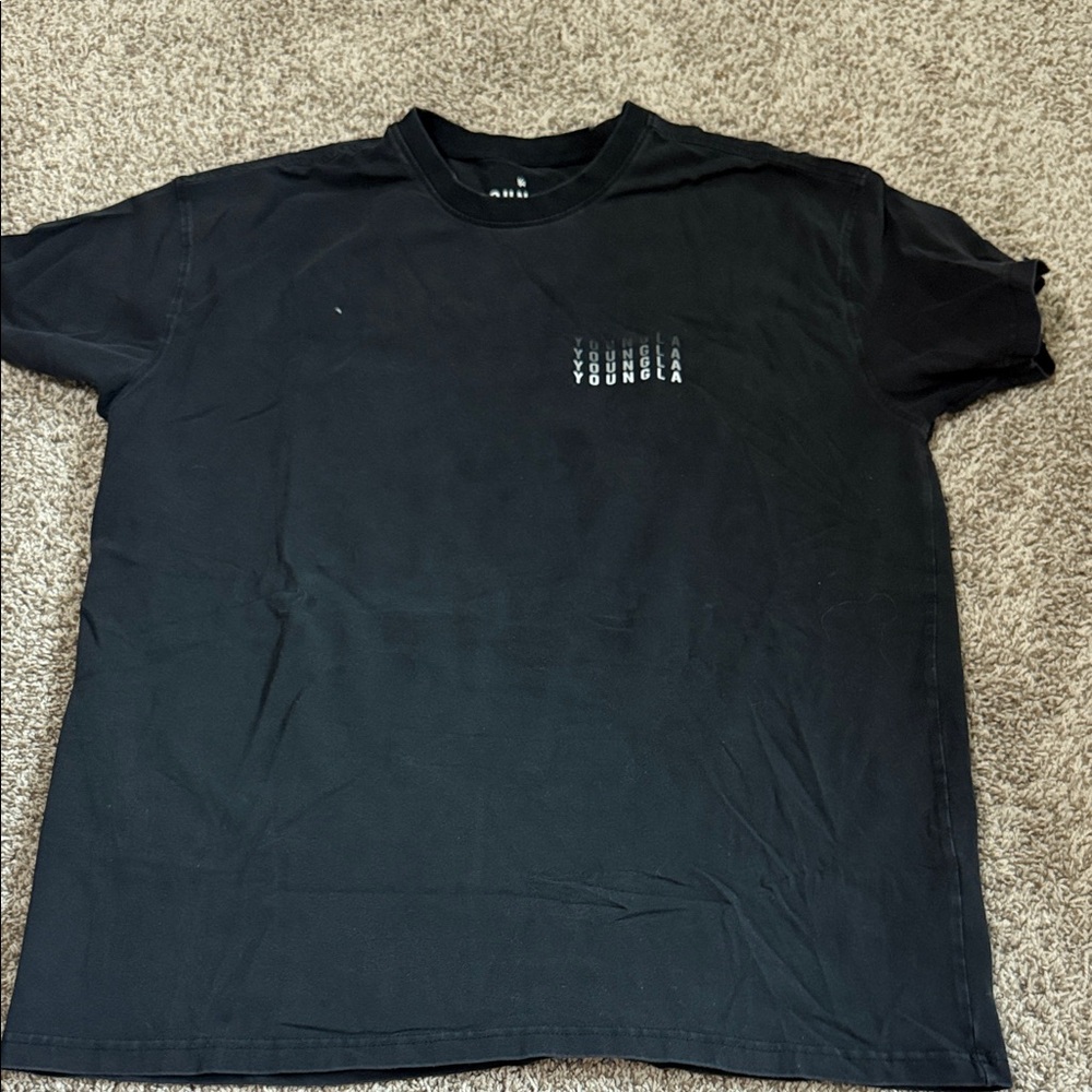 YoungLA Black Short Sleeve Tee